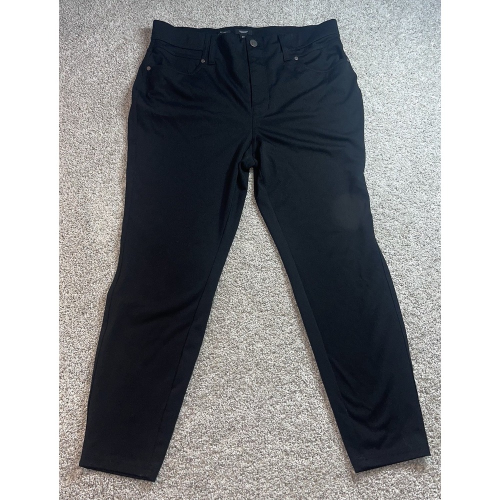 Simply Vera Black‎ Skinny Pants Womens 0X 14 Short Stretch